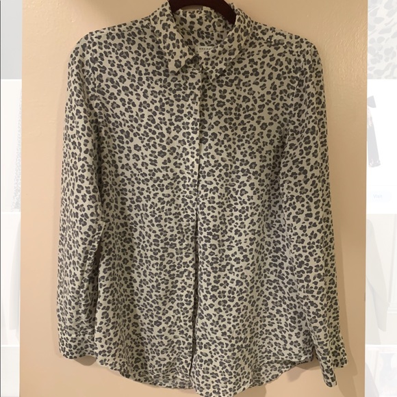 Equipment Tops - Equipment Silk Leopard blouse Size Medium